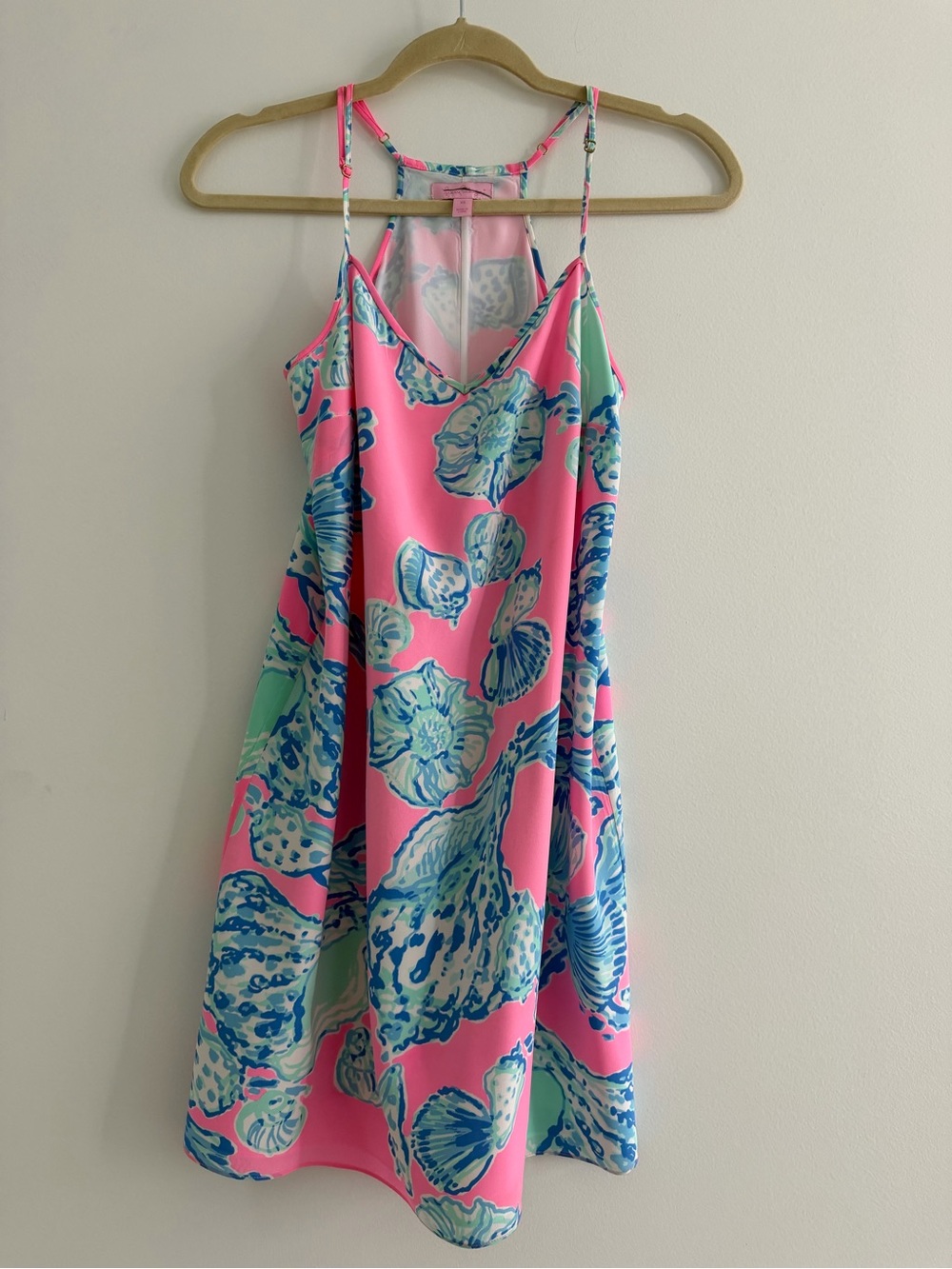Lilly Pulitzer Pink and Aqua Shell-Print Sundress